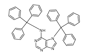 N6,N7-Ditrityladenine Structure