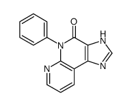 1,5-Dihydro-5-phenyl-4H-imidazo(4,5-C)(1,8)naphthyridin-4-one Structure