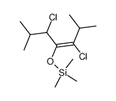 (Z)-3,5-dichloro-2,6-dimethyl-4-trimethylsiloxy-3-heptene结构式