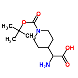 Amino(1-{[(2-methyl-2-propanyl)oxy]carbonyl}-4-piperidinyl)acetic acid图片