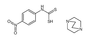 1,4-diazabicyclo[2.2.2]octane (4-nitrophenyl)carbamodithioate结构式