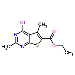 4-氯-2,5-二甲基噻吩并[2,3-d]嘧啶-6-甲酸乙酯图片