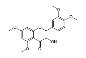 2-(3,4-dimethoxy-phenyl)-3-hydroxy-5,7-dimethoxy-chroman-4-one结构式