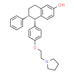 (+)-拉索昔芬结构式