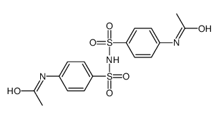 N-[4-[(4-acetamidophenyl)sulfonylsulfamoyl]phenyl]acetamide Structure