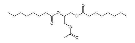 Octanoic acid (R)-1-acetylsulfanylmethyl-2-octanoyloxy-ethyl ester结构式