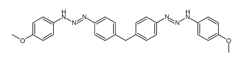 4-methoxy-N-[[4-[[4-[(4-methoxyanilino)diazenyl]phenyl]methyl]phenyl]diazenyl]aniline结构式