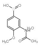 3-acetamido-4-methoxybenzenesulfinic acid hydrate, 97 Structure