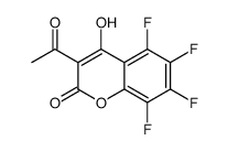 3-acetyl-5,6,7,8-tetrafluoro-4-hydroxychromen-2-one Structure