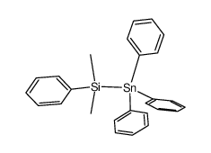 TRIPHENYL STANNYL DIMETHYL PHENYL SILANE结构式