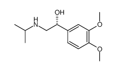 (R)-(-)-1-(3,4-dimethoxyphenyl)-2-(isopropylamino)ethanol结构式