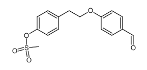 4-[2-(4-formylphenoxy)ethyl]phenyl methanesulfonate结构式