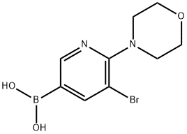 5-Bromo-6-(morpholino)pyridine-3-boronic acid picture