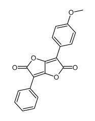 Furo[3,2-b]furan-2,5-dione, 3-(4-methoxyphenyl)-6-phenyl- Structure