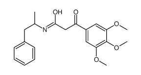 N-(α-Methylphenethyl)-2-(3,4,5-trimethoxybenzoyl)acetamide结构式