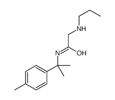 N-[2-(4-methylphenyl)propan-2-yl]-2-(propylamino)acetamide Structure