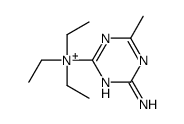 (4-amino-6-methyl-1,3,5-triazin-2-yl)-triethylazanium Structure