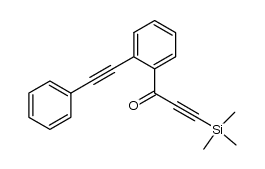 1-[2-(2-phenyl-1-ethynyl)phenyl]-3-(trimethylsilyl)-2-propyn-1-one结构式