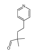 2,2-dimethyl-4-pyridin-4-yl-butyraldehyde结构式