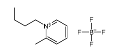 1-Butyl-2-methylpyridinium tetrafluoroborate结构式