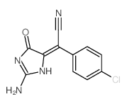 Benzeneacetonitrile, a-(2-amino-1,5-dihydro-5-oxo-4H-imidazol-4-ylidene)-4-chloro- picture