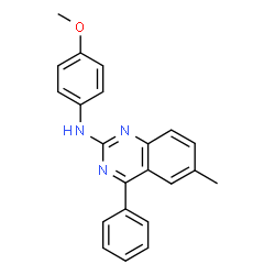 N-(4-methoxyphenyl)-6-methyl-4-phenylquinazolin-2-amine Structure