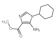 1H-Imidazole-4-carboxylicacid, 5-amino-1-cyclohexyl-, methyl ester Structure