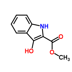 3-羟基-1H-吲哚-2-羧酸甲酯结构式