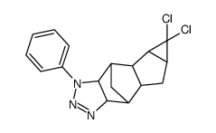 4,4-dichloro-12-phenyl-10,11,12-triazapentacyclo[6.5.1.0(2,7).0(3,5).0 (9,13)]tetradec-10-ene Structure