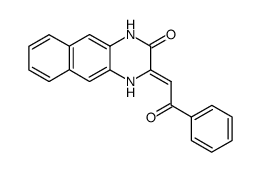 3-[2-Oxo-2-phenyl-eth-(Z)-ylidene]-3,4-dihydro-1H-benzo[g]quinoxalin-2-one结构式