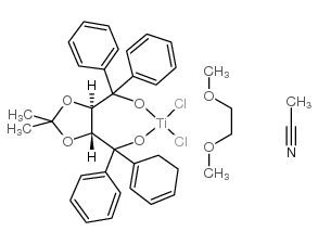 acetonitrile,cyclohexa-1,3-dien-1-yl-[(4R,5R)-5-[hydroxy(diphenyl)methyl]-2,2-dimethyl-1,3-dioxolan-4-yl]-phenylmethanol,dichlorotitanium,1,2-dimethoxyethane picture