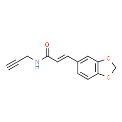 3-(1,3-BENZODIOXOL-5-YL)-N-(2-PROPYNYL)ACRYLAMIDE structure