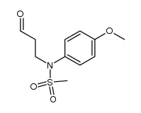 N-(4-methoxyphenyl)-N-(3-oxopropyl)methanesulfonamide Structure