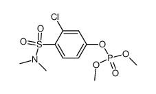 Phosphoric acid 3-chloro-4-dimethylsulfamoyl-phenyl ester dimethyl ester结构式