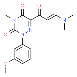 6-[3-(DIMETHYLAMINO)ACRYLOYL]-2-(3-METHOXYPHENYL)-4-METHYL-1,2,4-TRIAZINE-3,5(2H,4H)-DIONE Structure