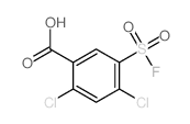 Benzoic acid,2,4-dichloro-5-(fluorosulfonyl)- Structure