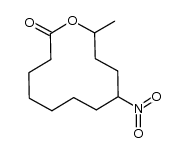 8-Nitro-dodecan-11-olid Structure