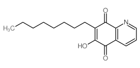 8-hydroxy-7-octyl-quinoline-5,6-dione structure