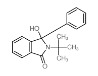 3-hydroxy-3-phenyl-2-tert-butyl-isoindol-1-one Structure