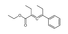 2-Ethyl-4-phenyl-2,3-hexadienoic acid ethyl ester结构式