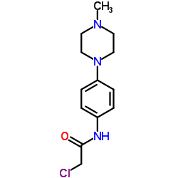 2-Chloro-N-[4-(4-methyl-1-piperazinyl)phenyl]acetamide结构式