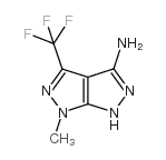 6-METHYL-4-(TRIFLUOROMETHYL)-1,6-DIHYDROPYRAZOLO[3,4-C]PYRAZOL-3-YLAMINE Structure