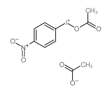 acetic acid; acetyloxy-(4-nitrophenyl)iodanium Structure