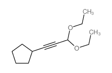 3,3-diethoxyprop-1-ynylcyclopentane Structure