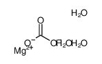 magnesium,carbonate,trihydrate Structure