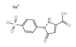 Sodium 5-oxo-1-(4-sulfophenyl)-4H-pyrazole-3-carboxylate Structure