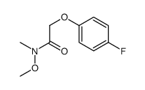 2-(4-fluorophenoxy)-N-methoxy-N-methylacetamide Structure