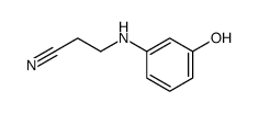 3-(3-hydroxyanilino)propanenitrile结构式