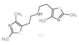 2-(2,4-dimethyl-1,3-thiazol-5-yl)-N-[2-(2,4-dimethyl-1,3-thiazol-5-yl)ethyl]ethanamine结构式