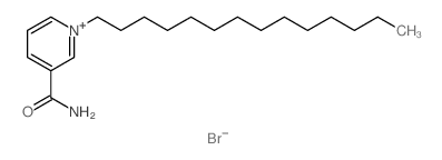 Pyridinium,3-(aminocarbonyl)-1-tetradecyl-, bromide (1:1) structure